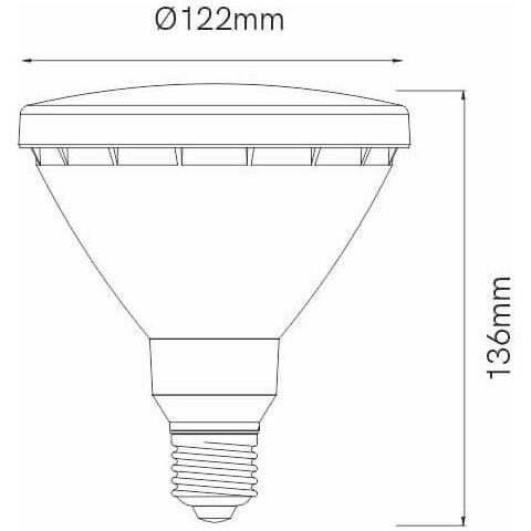 Lampadina A Led Par38 15w E27 Riflettore Parabolico - Foto 2