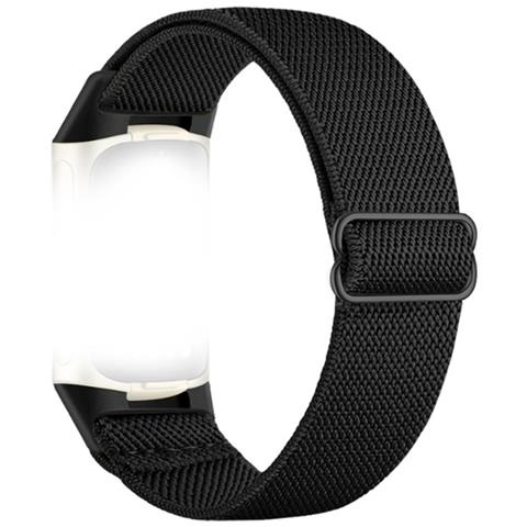 Cinturino In Nylon Resistente Per Fitbit Charge 5/6 - Braccialetto Di Attività Black - Foto 1