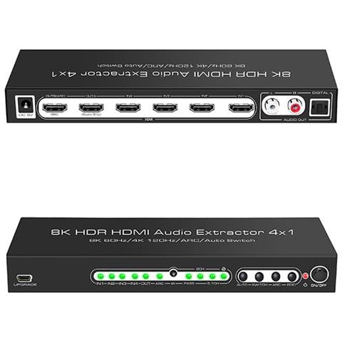 Splitter Estrattore Audio Hdmi 4k Con Telecomando - Foto 1