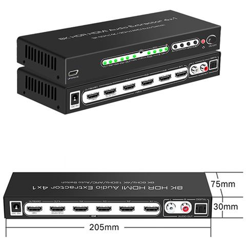 Splitter Estrattore Audio Hdmi 4k Con Telecomando - Foto 2