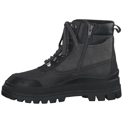 Black Casual Closed Booties Stivaletti Sintetico E Tessile Scarpe Donna Nero Eu 38, 5-25258-29 098 - Foto 3