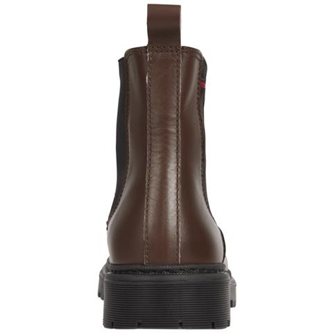 Flat Chelsea Booties Stivaletti Pelle Scarpe Donna Marrone Eu 39, En0en01986 Gt7 - Foto 2