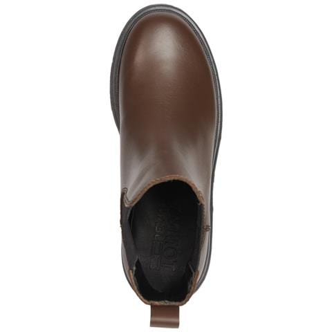 Flat Chelsea Booties Stivaletti Pelle Scarpe Donna Marrone Eu 39, En0en01986 Gt7 - Foto 3