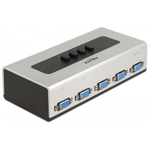 DeLOCK Switch VGA manuale bidirezionale a 4 porte - Foto 1