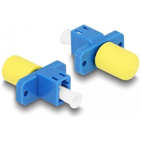 Accoppiatore ibrido in fibra ottica da LC Simplex femmina per ST Simplex femmina blu - Foto 2