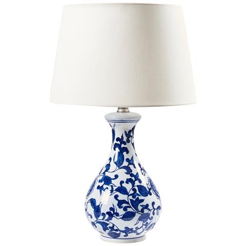 Lampada Da Tavolo Carmen Porcellana Bianco /blu - Foto 2