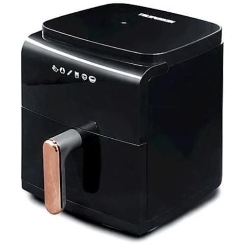 Friggitrice ad Aria M09184 Capacità 5 Litri 1450 Watt Colore Nero Rosso Cromato - Foto 2