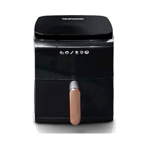 Friggitrice ad Aria M09184 Capacità 5 Litri 1450 Watt Colore Nero Rosso Cromato - Foto 1