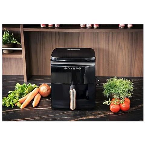 Friggitrice ad Aria M09184 Capacità 5 Litri 1450 Watt Colore Nero Rosso Cromato - Foto 7