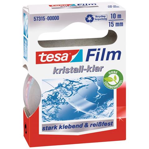 Film, Kristall-klar, 10-er Pack, 15 Mm X 10 M Universeller Klebefilm, Aus Pp-folie, Reifest (57710-00000-01) - Foto 1