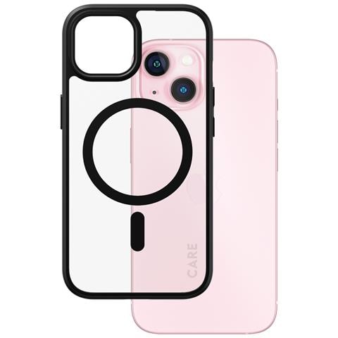 CARE Flagship Case Transparent Urban Combat w. Black MagSafe iPhone 15 - Foto 1