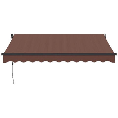 Lusso Casadino -  Tenda Da Sole Retrattile Automatica Marrone 300x250 Cm - Foto 2