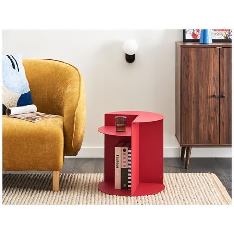 Tavolino Taggart Metallo Rosso - Foto 1