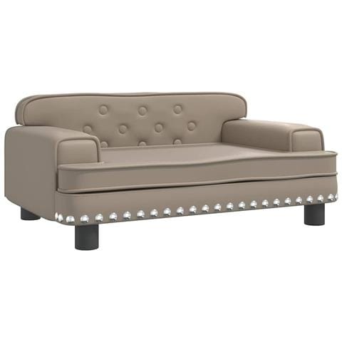 Lettino per Cani Cappuccino 70x45x30 cm in Similpelle - Foto 1