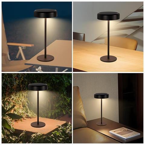 Lampada Da Tavolo A Led Con Dimmer Touch, Nera, Batteria Da 3600 Mah E Funzione Di Ricarica Usb - Foto 8