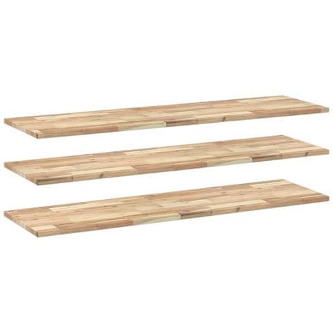 Mensole da Parete 3 pz 160x40x2 cm Legno Acacia Non Trattato - Foto 1