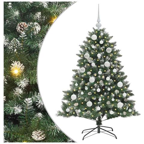 Albero di Natale artificiale con 150 LED Verde 120 cm - Foto 1