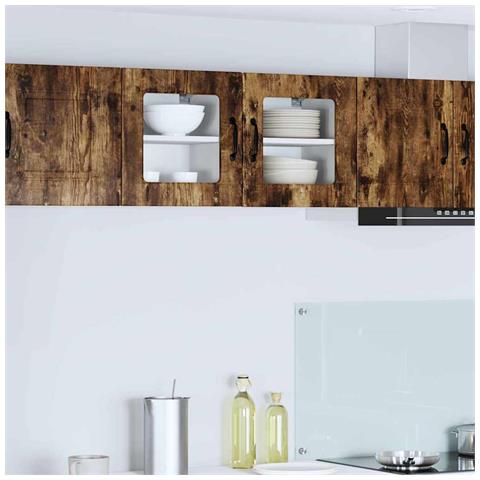 Pensile cucina Rovere fumé 40 x 31 x 40 cm Legno multistrato - Foto 2