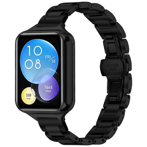 Elegante Cinturino In Acciaio Inossidabile Compatibile Con Xiaomi 8 Pro / 9 Pro E Redmi Watch 4/5 Black - Foto 2