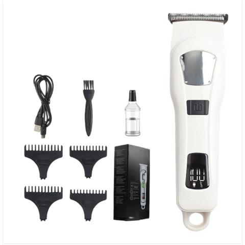Tagliacapelli Professionale Da Uomo - Regolabarba Cordless Con Display Digitale White - Foto 1