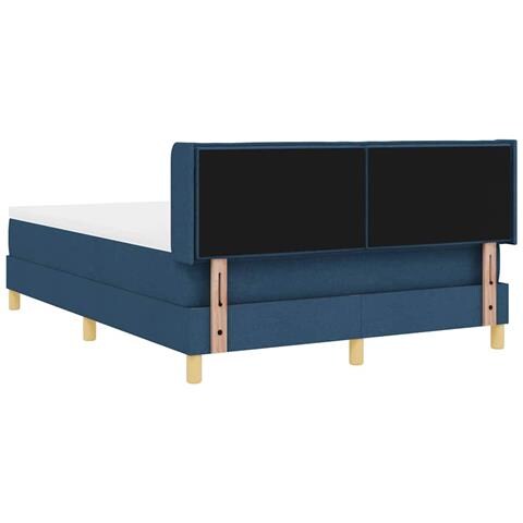 Letto a molle con materasso Blu 190 x 140 cm Poliestere - Foto 9