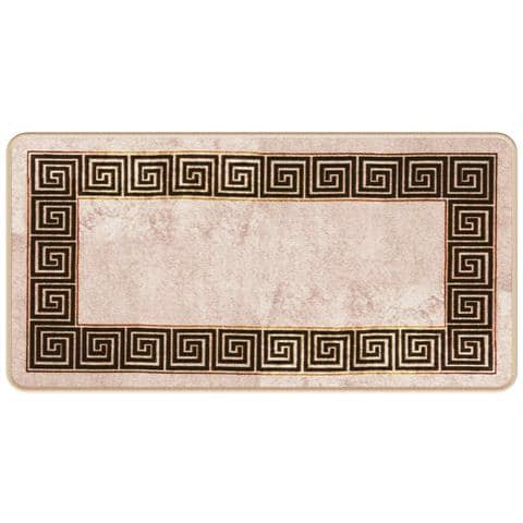 Runner Tappeto MARSA Nero 50 x 100 cm Poliestere e PVC - Foto 1