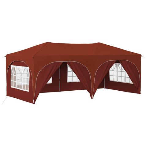 Tenda per feste a pop-up 575 x 288 x 245 cm Terracotta - Foto 1