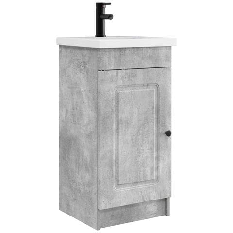 Mobile da bagno con lavabo Grigio Cemento 42 x 40 x 84,5 cm - Foto 1