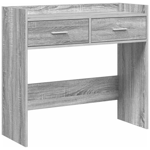 Tavolo consolle Sonoma grigio 90 x 35 x 80 cm - Foto 1
