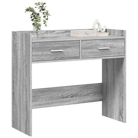 Tavolo consolle Sonoma grigio 90 x 35 x 80 cm - Foto 2
