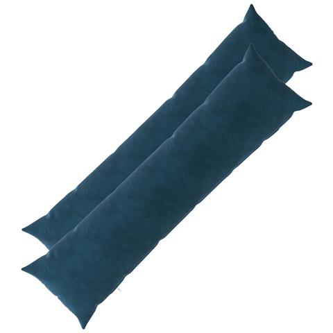 Cuscino con cuscino HEERLEN 2 pz Blu Velluto - Foto 1