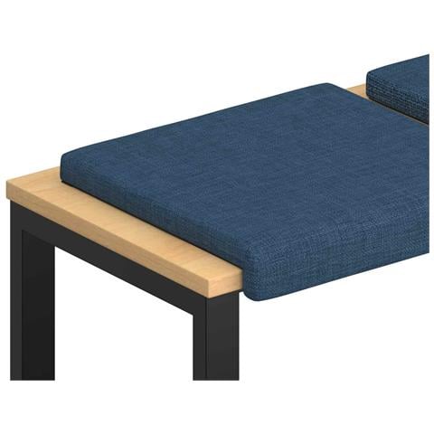 Cuscino per panchina 4 pz Tessuto Blu Profondità 35 cm - Foto 1