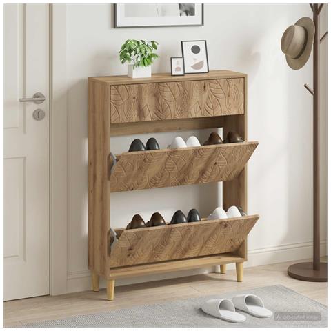 Mobile per scarpe DELFT 78 x 24 x 103 cm Legno ingegnerizzato - Foto 2