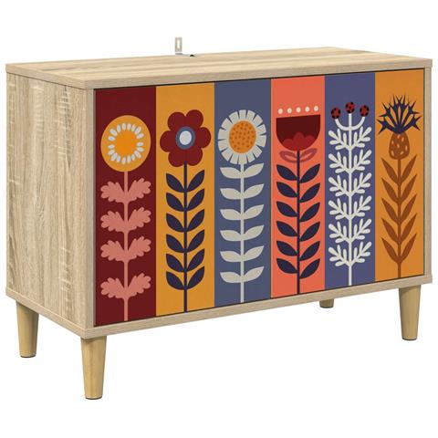 Mobile TV ESSEN 69 x 33 x 50 cm Sonoma Legno ingegnerizzato - Foto 1
