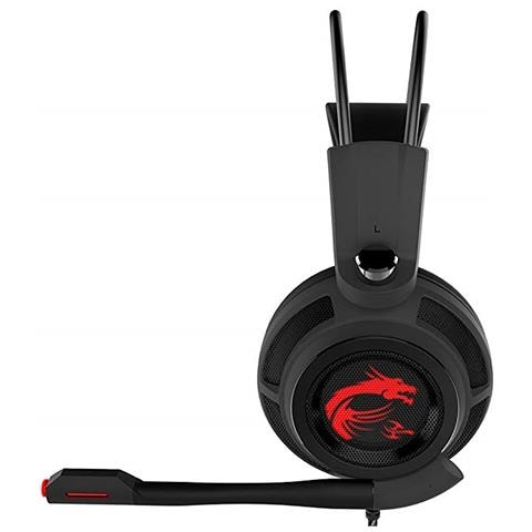 Cuffie Gaming DS502 con Microfono Connessione Cablato Colore Nero e Rosso - Foto 10