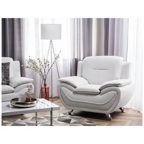 Poltrona In Pelle Sintetica Bianca Leira - Foto 18