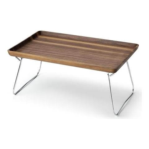 Vassoio Letto In Legno Di Noce, Cm 53x32x24 - Foto 1