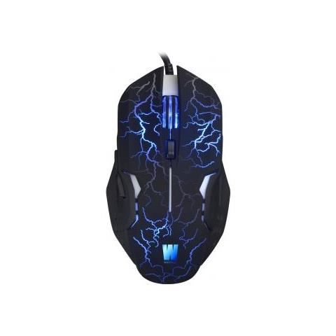 Wasdkeys M200 Mouse Usb Laser 2500 Dpi Mano Destra Nero (wasdkeys M200 2500dpi Laser Gaming Mouse With On-board Memory And Lighting Effects, Black [ m200])  - Foto 2