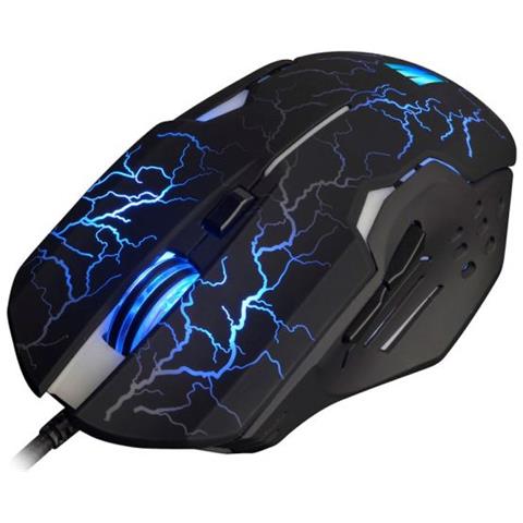 Wasdkeys M200 Mouse Usb Laser 2500 Dpi Mano Destra Nero (wasdkeys M200 2500dpi Laser Gaming Mouse With On-board Memory And Lighting Effects, Black [ m200])  - Foto 3