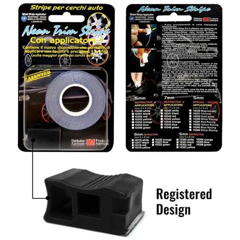 Wheel Trim Strisce Adesive Rifrangenti Con Applicatore Per Cerchi Auto, Bianco, 7 Mm X 6 Mt - Foto 6