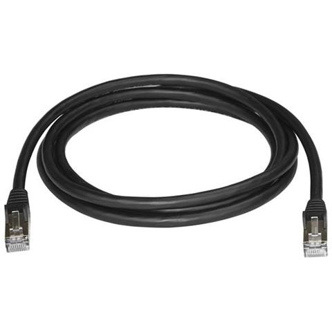 Cavo di Rete Ethernet Cat6a - Cavo Schermato STP da 2m - Cavo RJ45 Antigroviglio - Nero - Foto 3