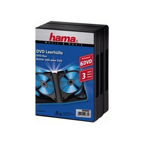 DVD Box 6, Black, Pack - 3 pieces 6dischi Nero - Foto 1