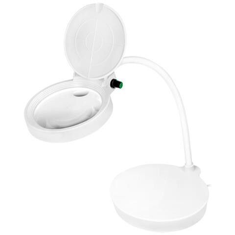 Lampada Led Da Tavolo Con Lente D'ingrandimento A 8 E 36 Diottrie Dimmerabile - Foto 1
