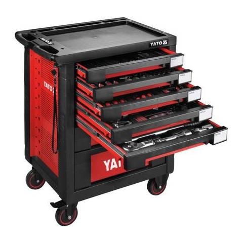 Yt-55293 - 7 drawers Roller Cabinet With Tools, 165 pcs - Foto 1