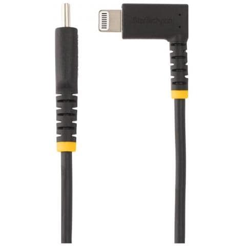 Cavo USB-C a Lightning da 1 m - Cavo di ricarica /sincronizzazione da USB Tipo-C a Lightning in fibra aramidica resistente con angolo a 90 gradi - Certificato Apple MFi - Cavo ricarica iPhone robusto - Foto 2