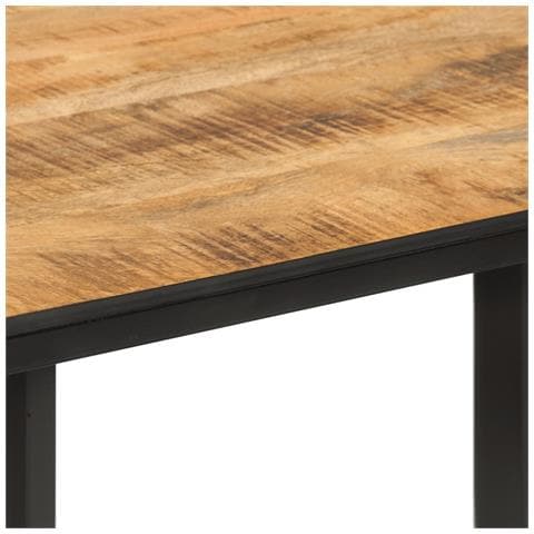Tavolo Da Pranzo 110x55x75,5 Cm In Legno Massello Di Mango - Foto 8
