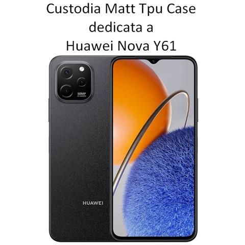 Custodia Tpu Silicone Cover Case Per Huawei Nova Y61 Black - Foto 2