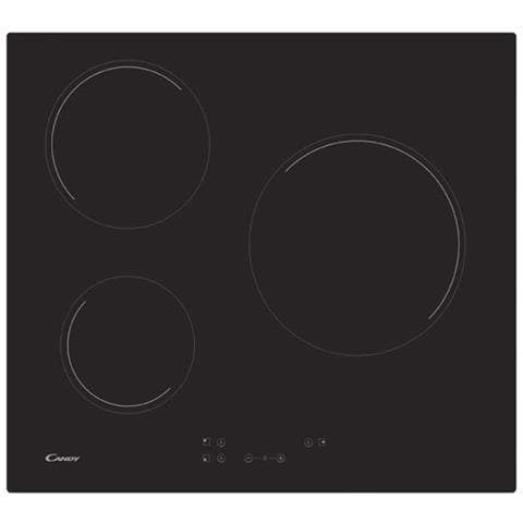 Cottura CH63CC elettrico 3 Zone Cottura da 60 cm Ceramica Colore Nero - Foto 1