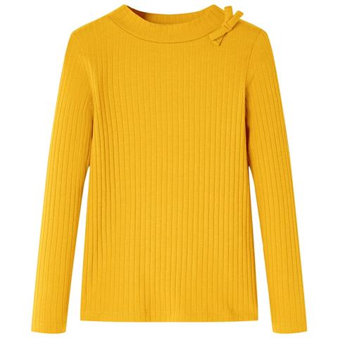 Maglietta Da Bambina A Maniche Lunghe Ocra 92 - Foto 1