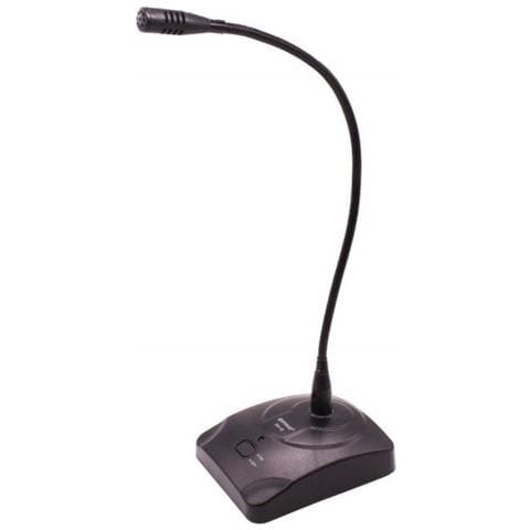 Trade Shop - Microfono Professionale Da Tavolo Wg800 Cavo Basetta E Collo Di Cigno Snodabile - Foto 1